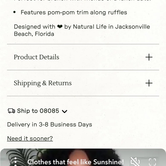 Natural Life Mini Ruffle Tote Bohemian Tote with Pom-Pom Fringe Tote Bag - Picture 5 of 11